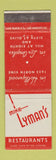 Matchbook Cover - Mike Lyman's Restaurants Los Angeles Hollywood CA