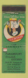 Matchbook Cover - Paramount Italian Kitchen Hollywood CA WORN