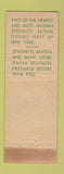 Matchbook Cover - Paramount Italian Kitchen Hollywood CA WORN