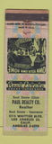 Matchbook Cover - Paul Real Estate Los Angeles CA WEAR