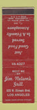 Matchbook Cover - Jim Nelson's Grill Los Angeles CA