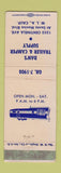 Matchbook Cover - Dan's Trailer Camper Supply West Los Angeles CA WEAR