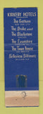 Matchbook Cover - Town House Los Angeles CA Hotel WEAR