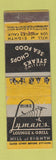 Matchbook Cover - Mike Lyman's Los Angeles CA Lion Canada 1929 WEAR