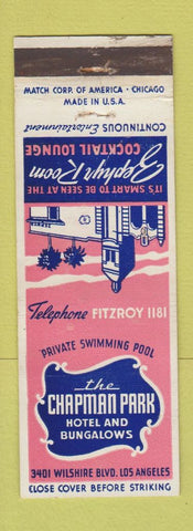 Matchbook Cover - Chapman Park Hotel Los Angeles CA