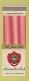 Matchbook Cover - Normandie Club Gardena CA