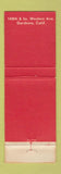 Matchbook Cover - Normandie Club Gardena CA