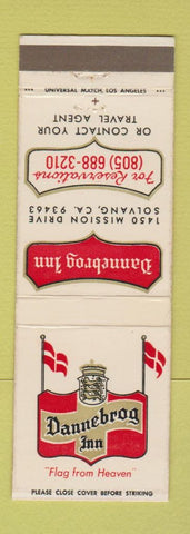 Matchbook Cover - Dannebrog Inn Solvang CA