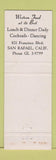 Matchbook Cover - Hamie's Restaurant San Rafael CA