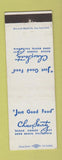 Matchbook Cover - Chas Savitz Restaurant Long Beach CA