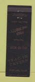 Matchbook Cover - Trac In Tavern Blue Lake CA
