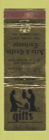 Matchbook Cover - Arts and Crafts Exchange San Carlos CA WEAR