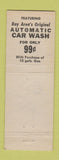 Matchbook Cover - Mercury System Car Wash Redwood City CA