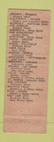 Matchbook Cover - California Hotel Glendale CA