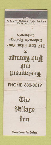 Matchbook Cover - The Village Inn Restaurant Colorado Springs WEAR