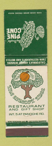 Matchbook Cover - Pine Cone Restaurant Apricot Tree Merced San Jose CA WEAR