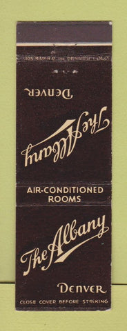 Matchbook Cover - Albany Hotel Denver Colorado