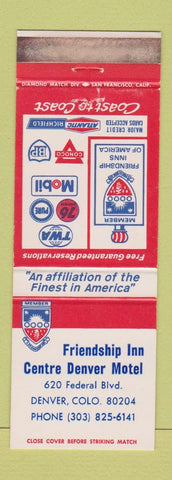 Matchbook Cover - Friendship Inn Denver Colorado
