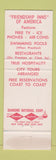 Matchbook Cover - Friendship Inn Denver Colorado