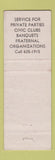 Matchbook Cover - Old Colony Cafeteria Colorado Springs