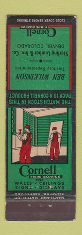 Matchbook Cover - Cornell Fibre Boards Denver Colorado