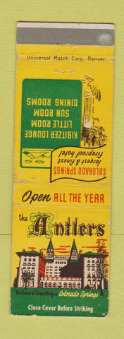 Matchbook Cover - Antlers Hotel Colorado Springs