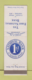 Matchbook Cover - First National Bank Colorado Springs