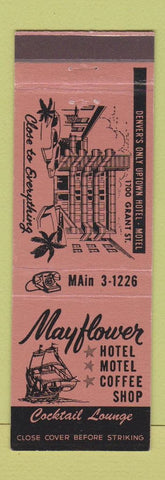 Matchbook Cover - Mayflower Hotel Denver Colorado