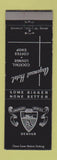 Matchbook Cover - Argonaut Hotel Denver Colorado
