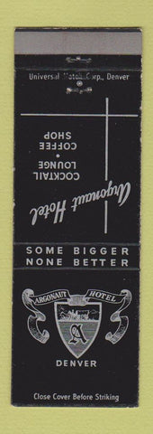 Matchbook Cover - Argonaut Hotel Denver Colorado