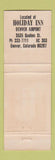 Matchbook Cover - Zappone's Olive and Grape Italian Denver Colorado Holiday Inn