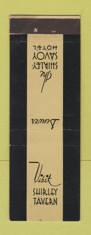 Matchbook Cover - Shirley Savoy Hotel Denver Colorado