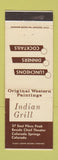 Matchbook Cover - Indian Grill Colorado Springs