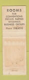 Matchbook Cover - Gartner Haus Estes Park Colorado