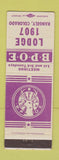 Matchbook Cover - Elks Lodge Rangely Colorado