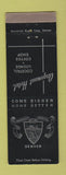 Matchbook Cover - Argonaut Hotel Denver Colorado