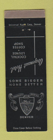 Matchbook Cover - Argonaut Hotel Denver Colorado