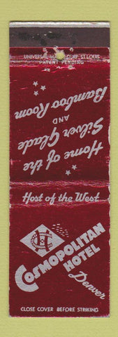 Matchbook Cover - Cosmopolitan Hotel Denver Colorado WEAR