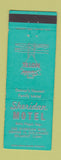 Matchbook Cover - Sheridan Motel Denver Colorado
