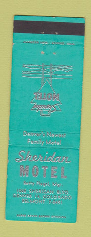 Matchbook Cover - Sheridan Motel Denver Colorado