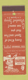 Matchbook Cover - Hotel Harbor Motel Steamboat Springs Colorado