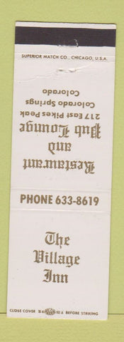 Matchbook Cover - Village Inn Colorado Springs