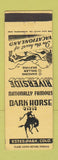 Matchbook Cover - Dark Horse Inn Estes Park Colorado roller skating