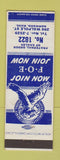 Matchbook Cover - Eagles Club Norwood MA