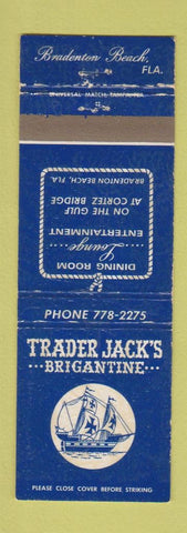 Matchbook Cover - Trader Jack's Brigantine Bradenton FL