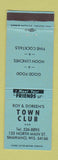 Matchbook Cover - Town Club Shawano WI