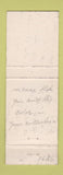 Matchbook Cover - Town Club Shawano WI
