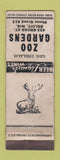 Matchbook Cover - Zoo Gardens Beloit WI WORN