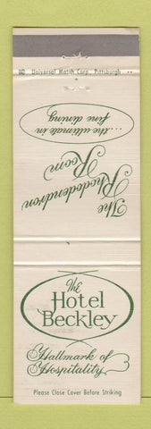 Matchbook Cover - Hotel Beckley