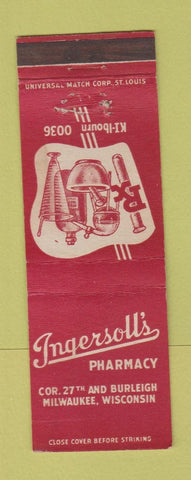 Matchbook Cover - Ingersoll's Drug Milwaukee WI